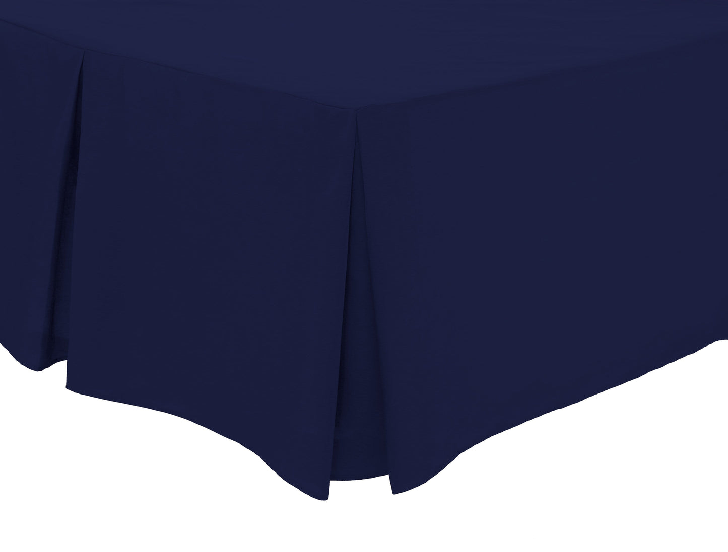 Basics Fitted Pleated Valance Super Soft Indus Valley Cotton Blend Sheet Multiple Sizes and Colours Luxurious Bedding OEKO-TEX Certified by OLIVIA ROCCO