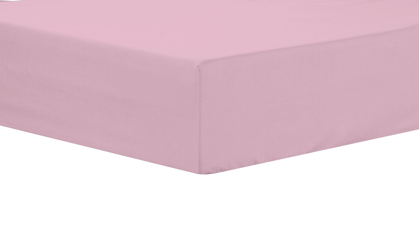 Basics Super Soft Durable Fitted Sheet High-Quality Indus Valley Cotton Linen Elasticated for Perfect Fit Multiple Sizes and Colours OEKO-TEX Certified Bedding by OLIVIA ROCCO