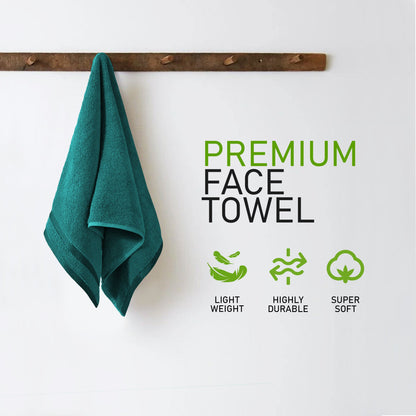 Belmont Viscose Stripe Jade Green Towels 100% Cotton Hotel Quality Super Absorbent 10 Piece Bale Set, 4 Hand Towel & 12 Face Cloths by OLIVIA ROCCO