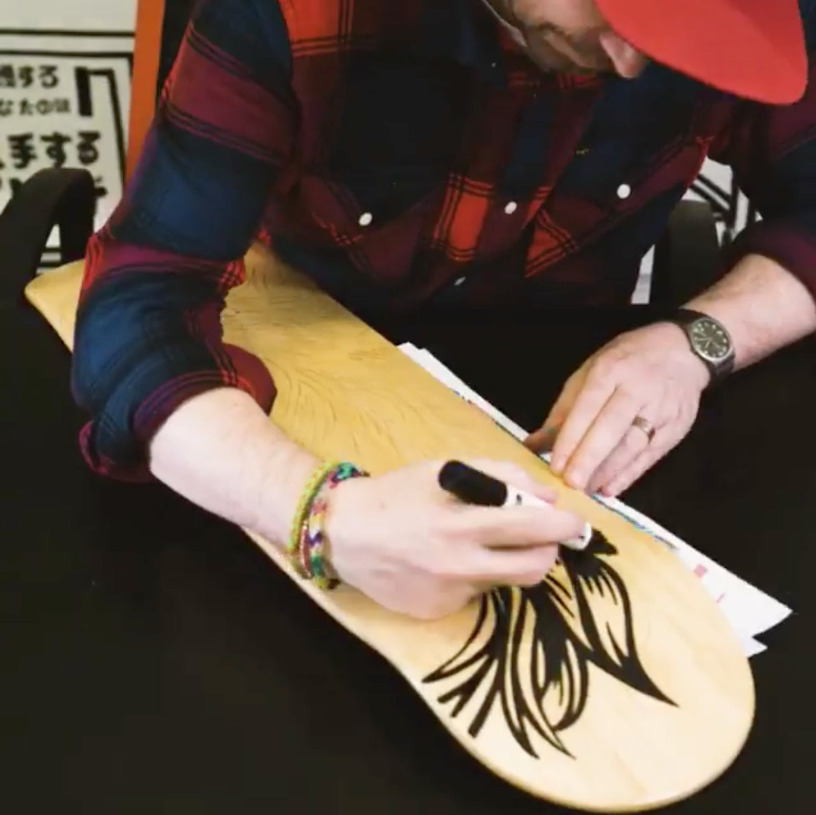 Venom Skateboards Deck & Colour Create Pens + Deck Wall Hanger