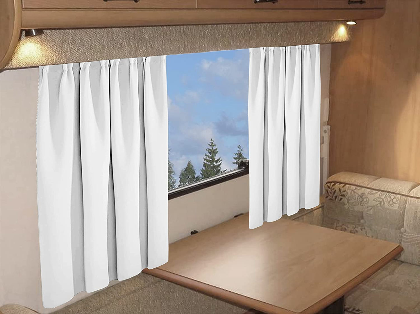 Blackout Thermal Curtains for Caravans and Campervans 100% Light Blocking 11 Colour Options Energy Efficient Pencil Pleat Panels by OLIVIA ROCCO