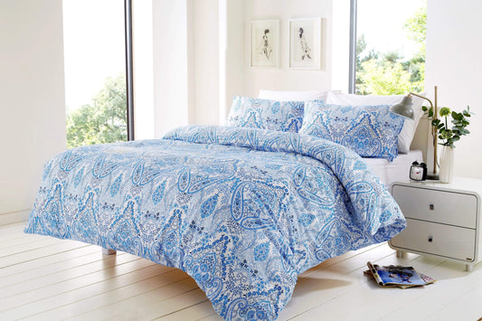 Bohemian Bali Cotton Rich Duvet Set with OEKO-TEX Certification in Vibrant Colours for Double and King Sizes for Luxurious Bedroom Decor by OLIVIA ROCCO