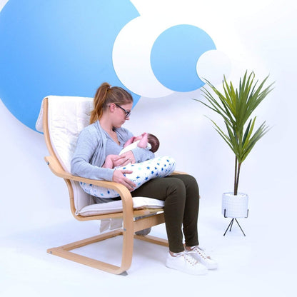 Breast Feeding Maternity Nursing Pillow - Little Star Blue