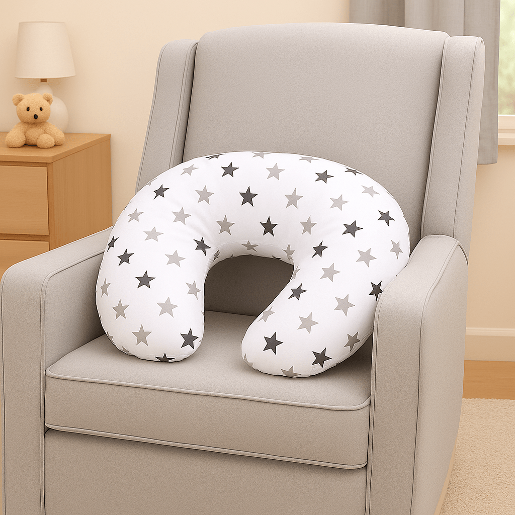 Breast Feeding Maternity Nursing Pillow - Silver Twinkle