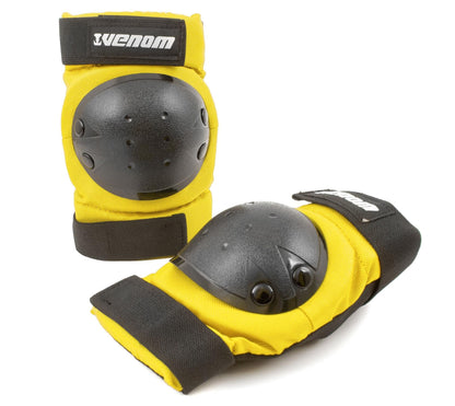 Venom Triple Knee/Elbow/Wrist Pad Set - Yellow Black