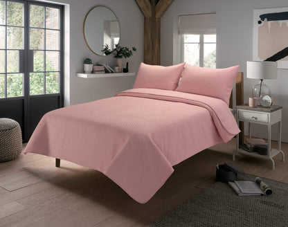 Capri Embossed Luxury Bedspread Set with Quilted Throw & Duvet Elegant Premium Bedding with Matching Pillow Shams Multiple Colours for Home Decor & Gifts by OLIVIA ROCCO