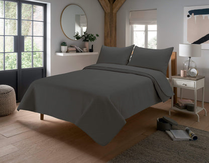 Capri Embossed Luxury Bedspread Set with Quilted Throw & Duvet Elegant Premium Bedding with Matching Pillow Shams Multiple Colours for Home Decor & Gifts by OLIVIA ROCCO