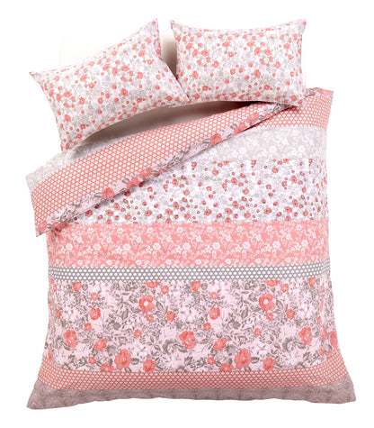 Chelsea Floral Duvet Set Luxurious Cotton-Rich Bedding in Single Double King Super King Sizes Comfortable Durable and Ideal for Master and Guest Rooms by OLIVIA ROCCO