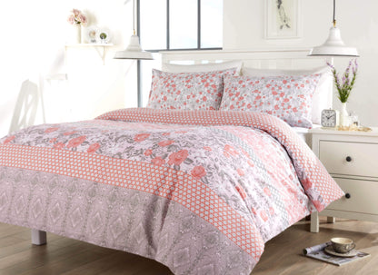 Chelsea Floral Duvet Set Luxurious Cotton-Rich Bedding in Single Double King Super King Sizes Comfortable Durable and Ideal for Master and Guest Rooms by OLIVIA ROCCO