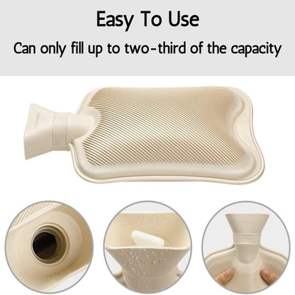 Festive Penguin Christmas Hot Water Bottle with Cover 1L Natural Rubber UK Safe Tested Winter Ideal Gift for Adults Kids by OLIVIA ROCCO