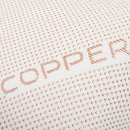 Copper Infused Unique Memory Foam Pillow for Skin Health Hypoallergenic Luxury Premium Fibre Filling for Superior Comfort and Support by OLIVIA ROCCO