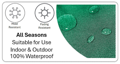 Emerald Bees Weather-Resistant Waterproof Outdoor Cushions for Patio Garden Sofa or Indoor Seating by OLIVIA ROCCO