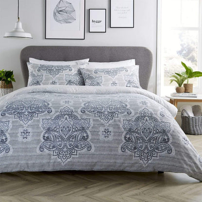Empire Reversible Luxurious Cotton Rich Duvet Set with Vibrant Designs for Single Double and King Bed Sizes by OLIVIA ROCCO