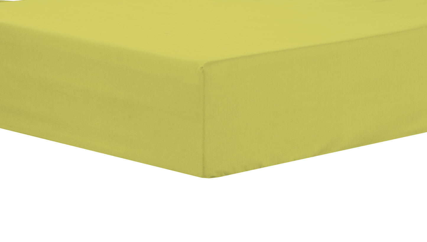 Extra Deep Pocket Fitted Sheet for Thick Mattresses Super Soft Indus Valley Cotton Blend Bedding OEKO-TEX Certified in Multiple Colours by OLIVIA ROCCO