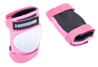 Venom Triple Knee/Elbow/Wrist Pad Set - Pink White