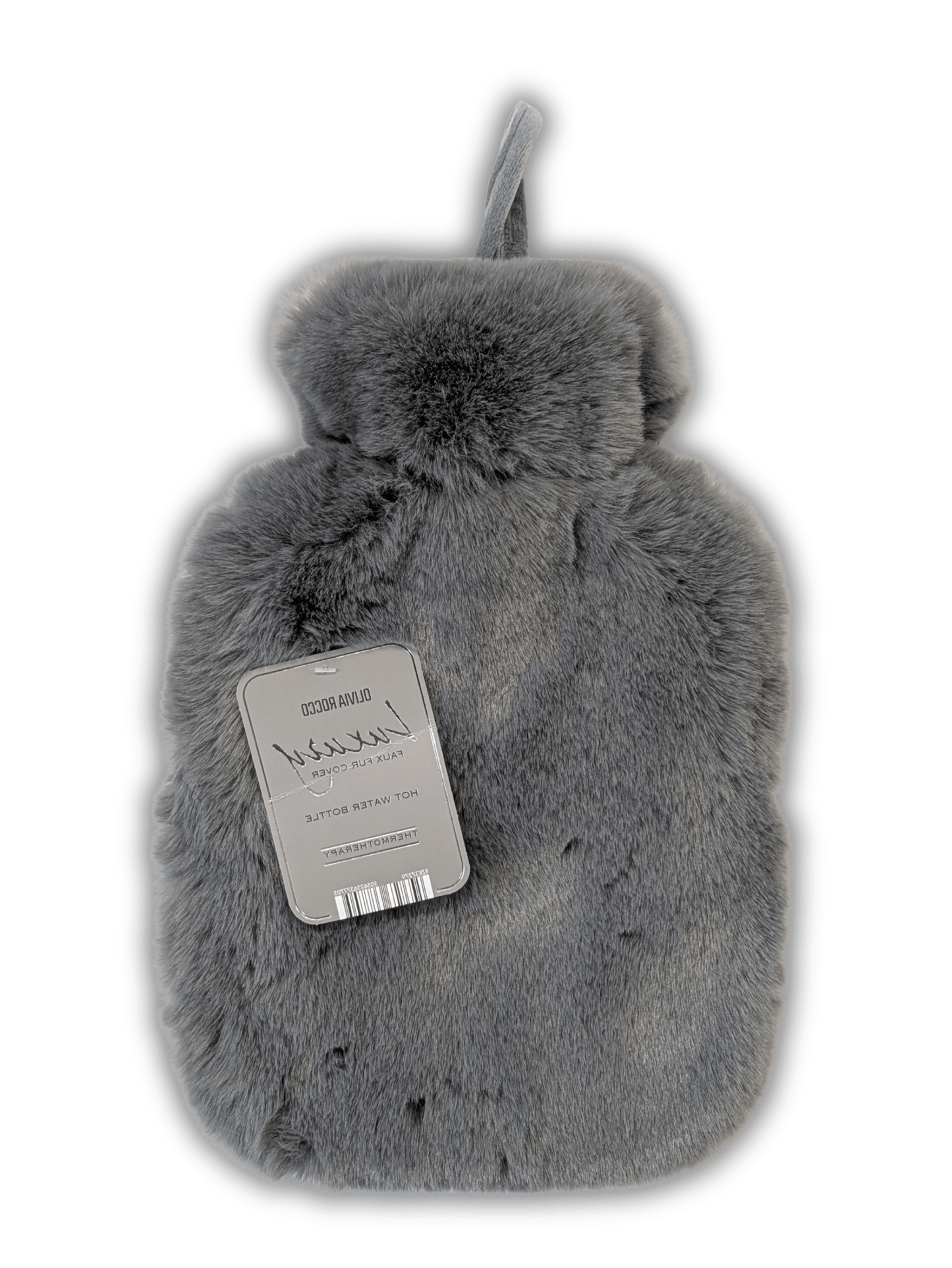 Faux Fur Super Soft Covered 2 Litre Luxury Hot Water Bottle for Thermotherapy Durable Natural Rubber UK Safe Tested for Winter Warmth Ideal Gift for Adults Kids by OLIVIA ROCCO