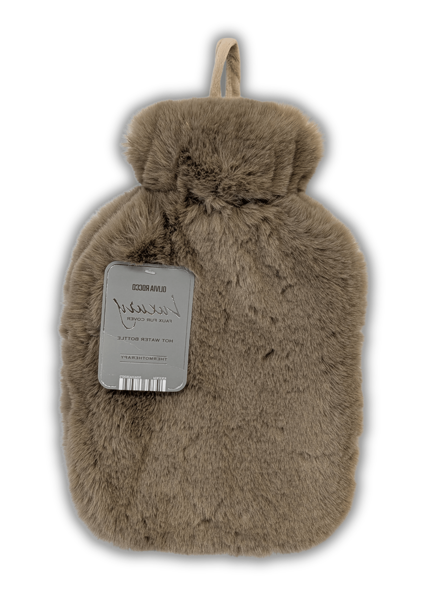Faux Fur Super Soft Covered 2 Litre Luxury Hot Water Bottle for Thermotherapy Durable Natural Rubber UK Safe Tested for Winter Warmth Ideal Gift for Adults Kids by OLIVIA ROCCO