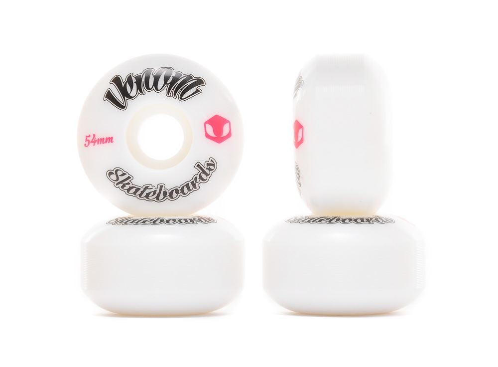 Venom Logo White Skateboard Wheels 50-60mm