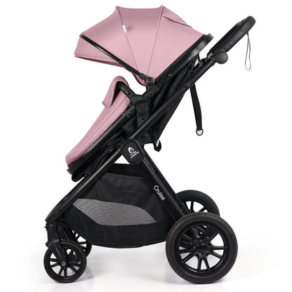 For Your Little One Cruise 3 In 1 Travel System With i-Size Car Seat - Blush Rose (Free Cupholder And Seat Liner Included!)