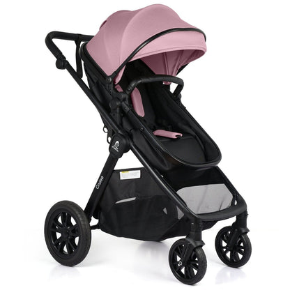 For Your Little One Cruise 3 In 1 Travel System With i-Size Car Seat - Blush Rose (Free Cupholder And Seat Liner Included!)