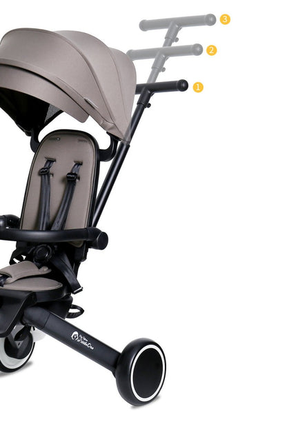 Foryourlittleone Xplor 6 in 1 Foldable Trike - Grey Olive (10m-5y)