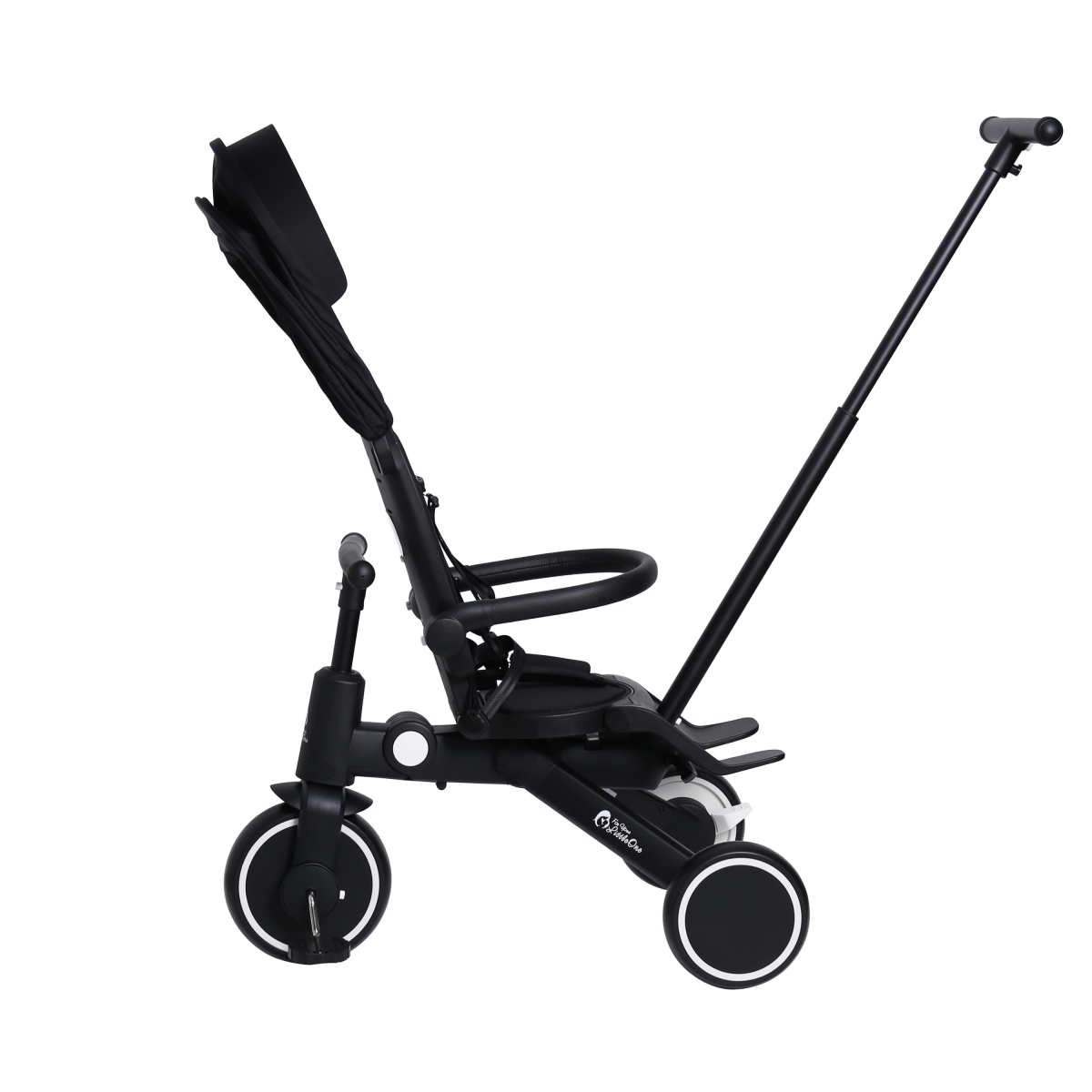 Foryourlittleone Xplor 6 in 1 Foldable Trike - Jet Black (10m-5y)