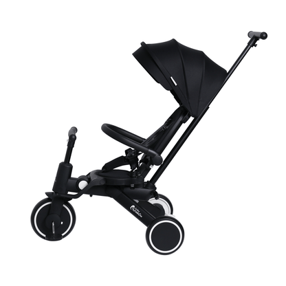 Foryourlittleone Xplor Ultimate 6 in 1 Foldable Trike - Jet Black (10m-5y)