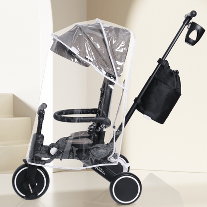 Foryourlittleone Xplor Plus 6 in 1 Foldable Trike - Pastel Pink (10m-5y)