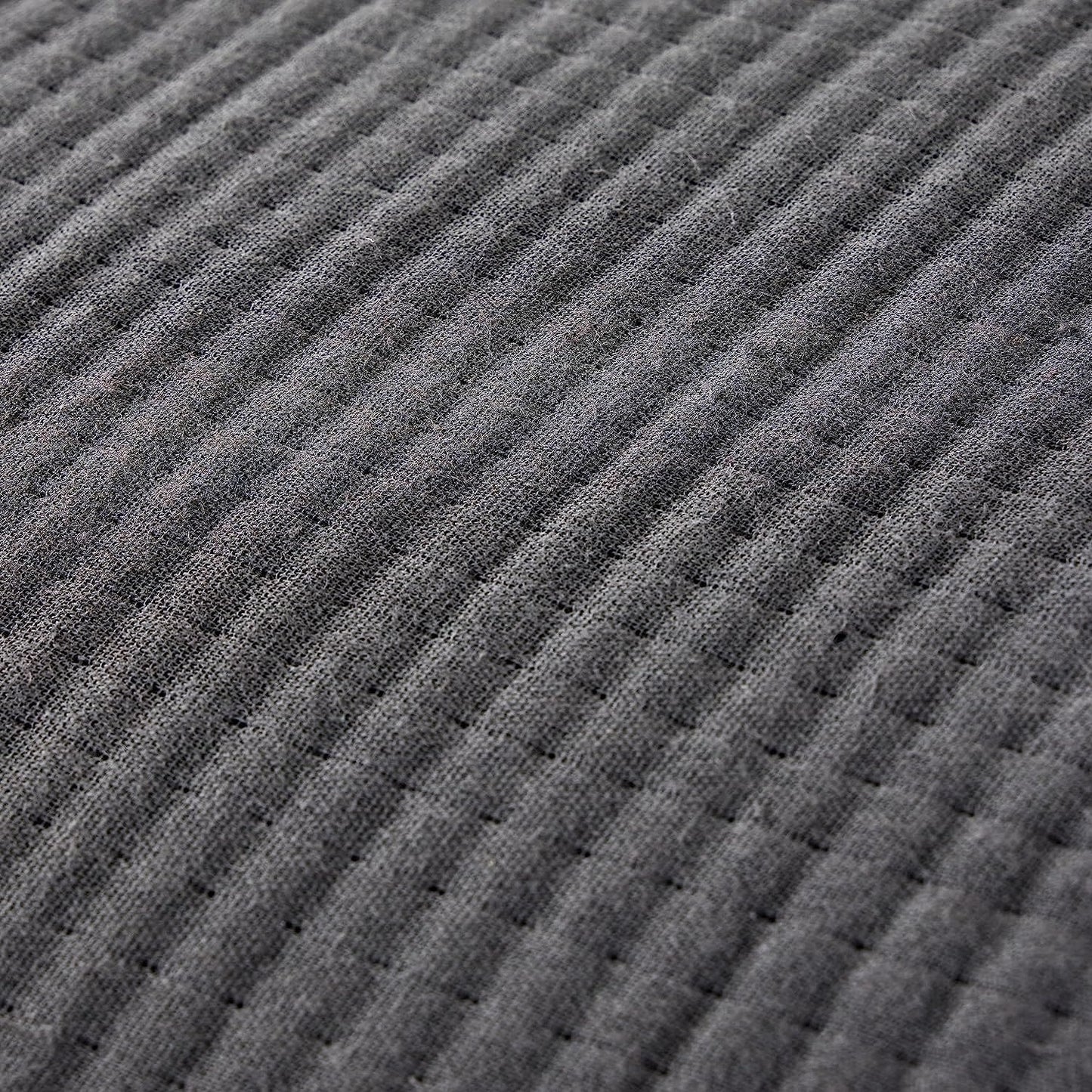 Hotel Collection 240 x 260 cm Quilted Bedspread in Sustainable Cotton Soft and Durable White and Grey Bedding for Elegant Bedroom Decor by OLIVIA ROCCO