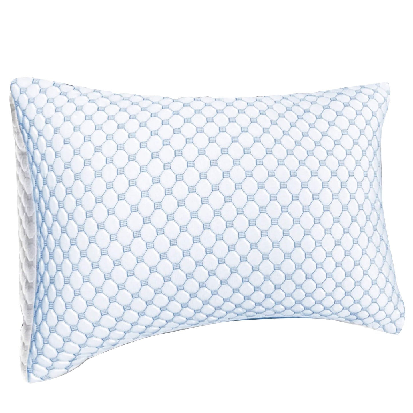 Ice Cool Unique Hypoallergenic Cooling Memory Foam Pillow for Nightlong Comfort and Breathable Sleep Support by OLIVIA ROCCO