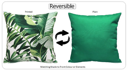 Jamil Green Outdoor Waterproof Cushions 43 x 43 cm Comfortable Durable Water-Resistant for Patio Garden Travel Beach by OLIVIA ROCCO