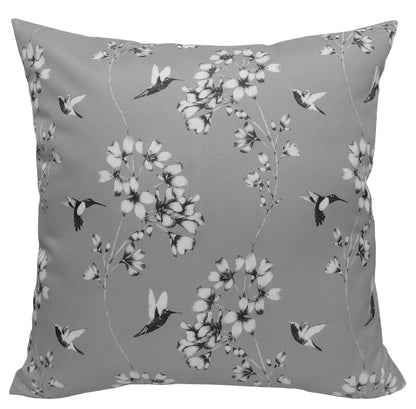 Jardin Silver Waterproof Outdoor and Indoor Cushions 17x17 Inch Weather-Resistant Patio Garden Balcony Seating Premium Hollow-Fibre Decorative Pillows by OLIVIA ROCCO