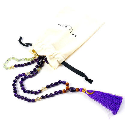 Amethyst Mala Necklace
