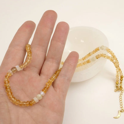 Citrine Crystal Set - Necklace & Bracelet