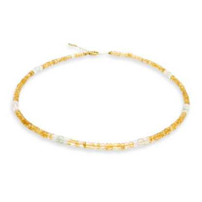 Citrine Crystal Set - Necklace & Bracelet
