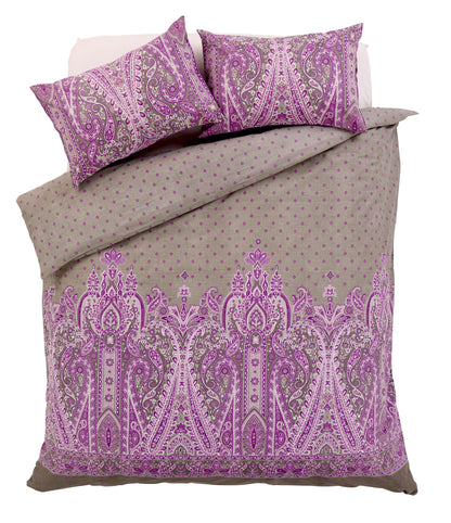 Kensington Luxury Paisley Design Cotton Rich Duvet Set Double King Sizes Bold Colours Elegant Bedroom Décor Comfortable Sleep Essentials by OLIVIA ROCCO