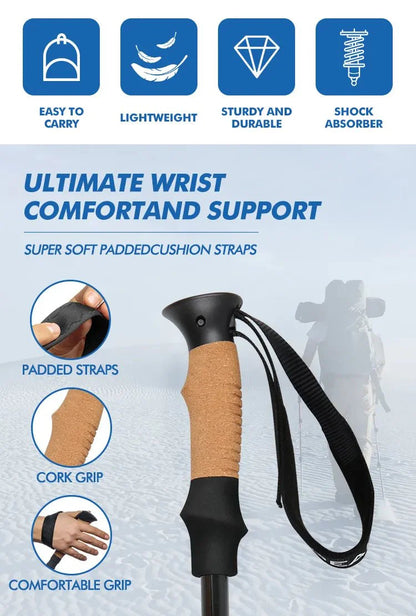 KingGear Aluminium Hiking Poles