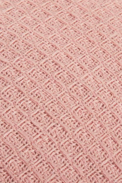Lisbon Pure Indian Cotton Handwoven Honeycomb Vibrant Cushion Covers for Indoor Outdoor Use in Grey Ochre Navy Teal Silver Pink 17x17 and 24x24 Inches by OLIVIA ROCCO