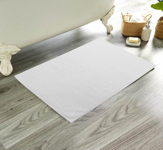 Luxe Ultra-Soft Deep Cotton Pile Bathmats Handcrafted Eco-Friendly Absorbent Quick-Drying Premium Cotton Rug for Bathroom Decor by OLIVIA ROCCO