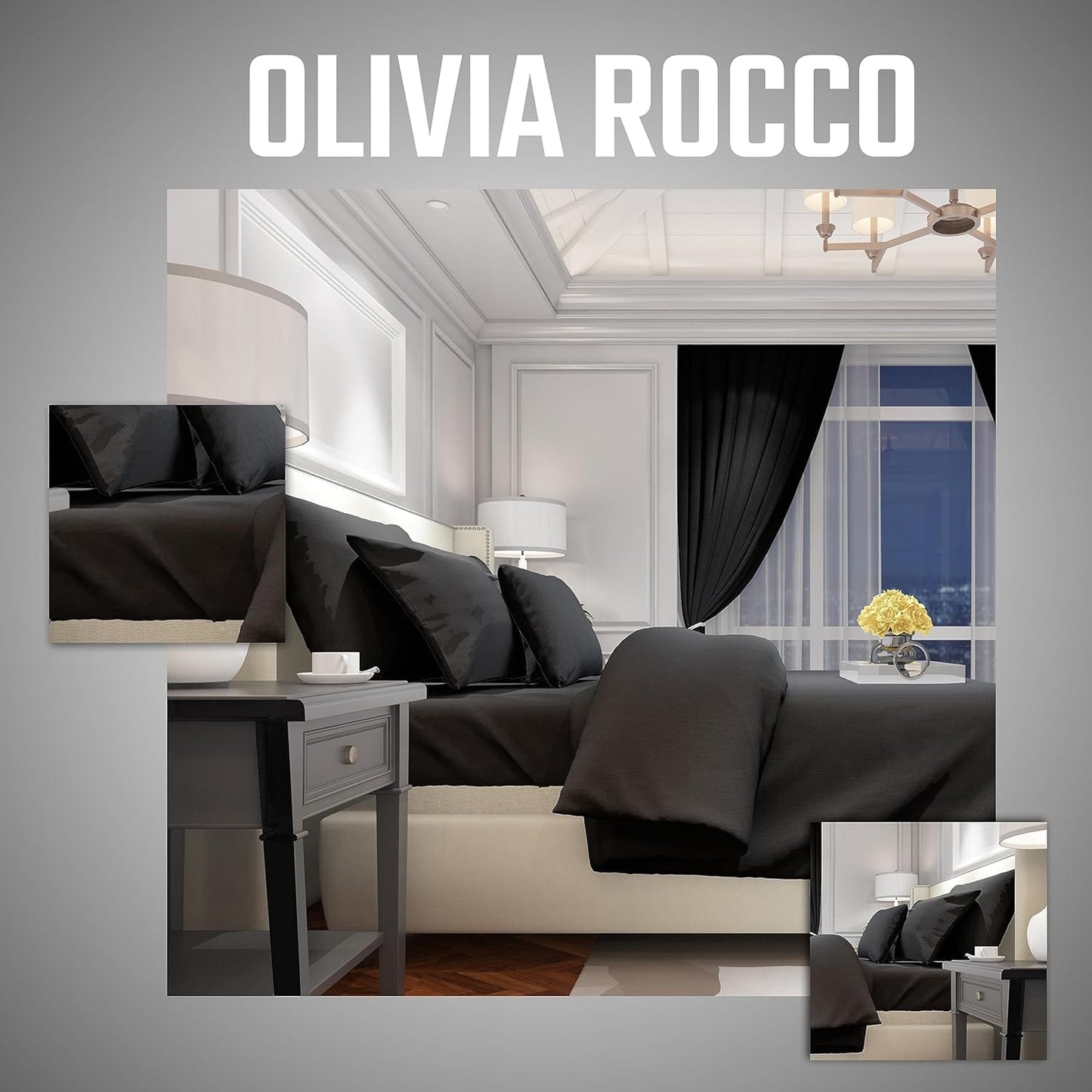 Luxurious Brushed Cotton Easycare Flannelette Fitted Sheets Super Soft Elastic-Fitted Design for Warm Comfortable Sleep Multiple Sizes by OLIVIA ROCCO