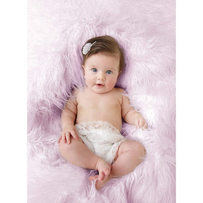 Luxury Faux Fur Baby Blanket - Pink