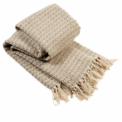 Marrakesh Eco-Friendly Super Soft Cotton Throws Lightweight Sustainable Recycled Cotton for Sofa Bed Chair Calming Colours By OLIVIA ROCCO