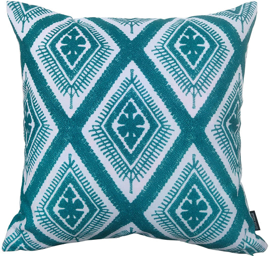 Meze Teal Waterproof Outdoor Cushions for Patio Garden Bench Sofa Living Room or Bedroom High-Quality Hollow-Fibre Filled Polyester by OLIVIA ROCCO
