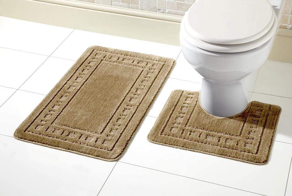 Miami Bath Mat Set Luxurious Ultra-Absorbent Non-Slip Bathroom Rugs with Multiple Color Options Perfect for Home Hotel or Guesthouse by OLIVIA ROCCO