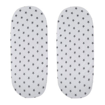 Moses Basket Jersey Fitted Sheet 100% Cotton - Pack Of 2