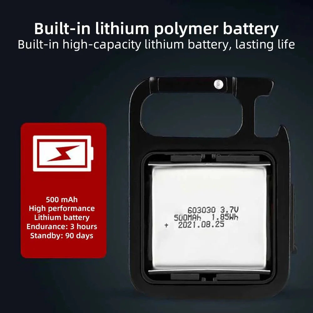 Multi-Functional LED Keyring Light