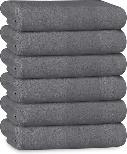 Multi-Pack Hotel Bath Sheets 500gsm Super Absorbent Quick Dry Soft Cotton Towels White Grey for B&Bs and Hospitals OLIVIA ROCCO