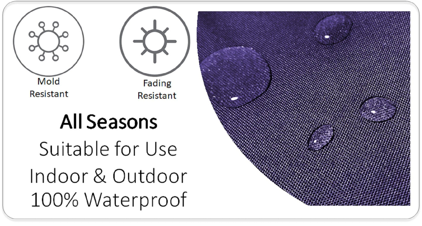 Nairobi Purple Outdoor Scatter Cushions Waterproof Weather Resistant Decorative Pillows for Garden Patio Beach Indoor 43 x 43 cm by OLIVIA ROCCO