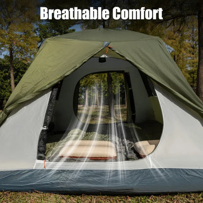 Night Cat 3-Person Pop-Up Cabin Tent with Porch