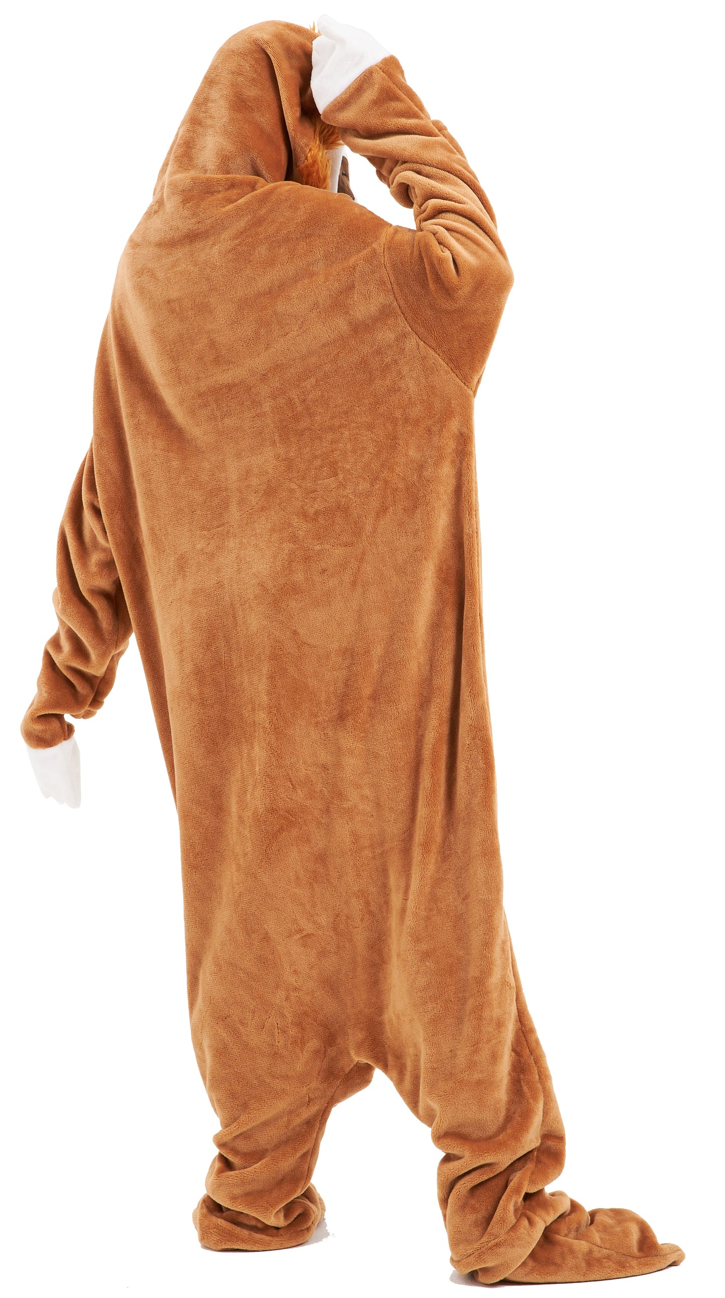 Oversized Sloth Animal Wearable Blanket Hoodie Soft Fleece Hooded Blanket with Sleeves Warm Winter Loungewear by OLIVIA ROCCO